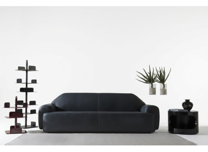 Sofa living room furniture three-seater sofas Italian leather couch luxury upholstery