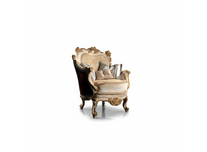 Armchair Library Reading Chair Wing Chair Sofa Upholstery Italian Furniture Luxury
