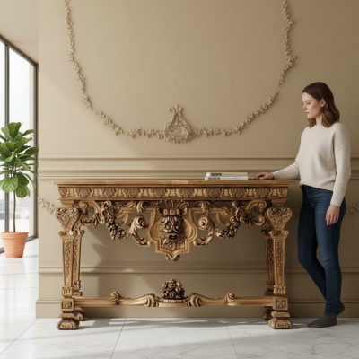 Console table furniture wood console Italian sideboard consoles solid wood table