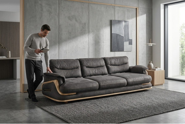 Sofa Couch Upholstery Three-seater Couches Luxury Furniture Italian Design 3-seater Sofas