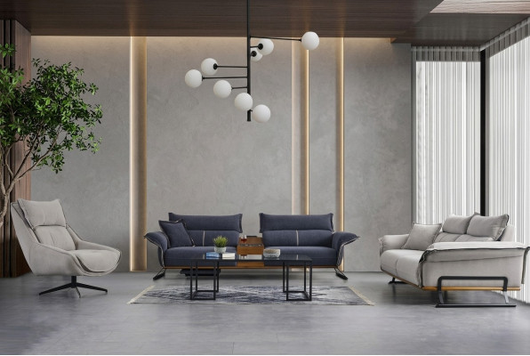 Luxury Sofa Set Italian Style Furniture Sofa Set 3-piece