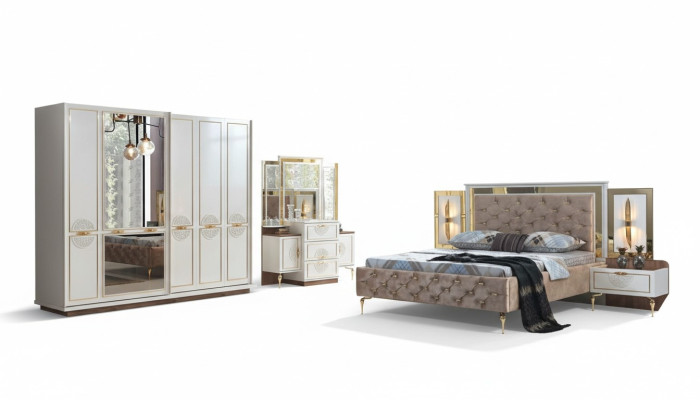 Exclusive 5-piece luxury bedroom set in premium quality