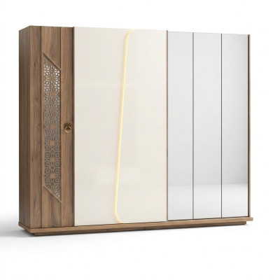 Wardrobe Brown Luxury Furniture Italian Bedroom Interior