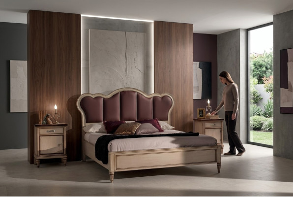 Bed double bed bedroom beds bed furniture Vaccari Cava Giovanni beds new