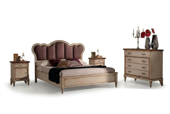 Bedside Table Nightstand Bedroom Set Design Classic Luxury Beds New