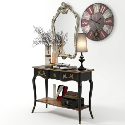 Console table dresser with mirror luxury class furniture set style modern two-piece new