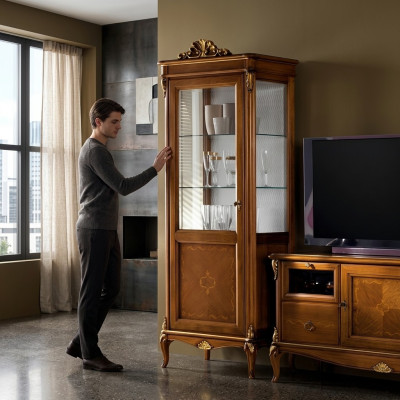 Living room sideboard glass cabinet display cabinet dining room sideboard wood cabinets furniture