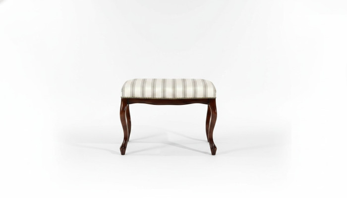 Ottoman Seat Chaise Padded Pouf Benches Design Upholstered Stool Footstool