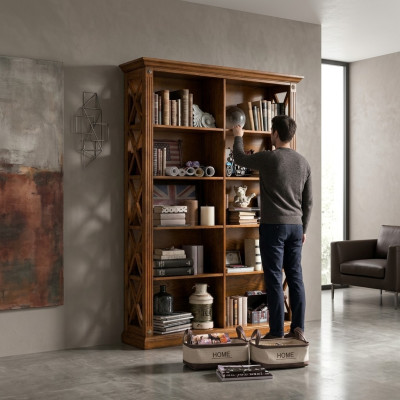 Bookshelf Cabinet Solid Wood Furniture Display Case Office Furnishing Cabinets New