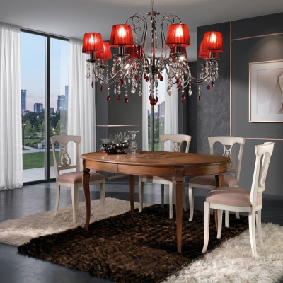 Chair, wooden armchair, armchair, dining room chairs, office chair, white kitchen chair, Italy