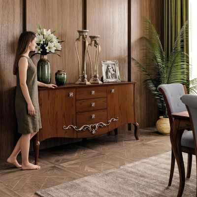 Dresser drawers wood dressers living room sideboard cabinet cabinets solid