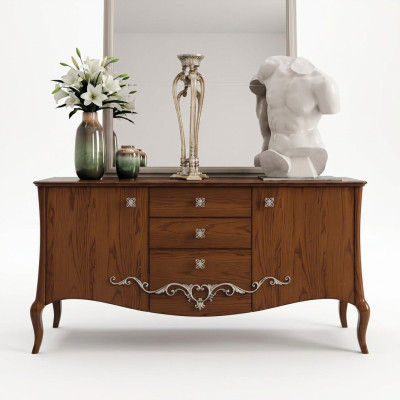 Dresser drawers wood dressers living room sideboard cabinet cabinets solid