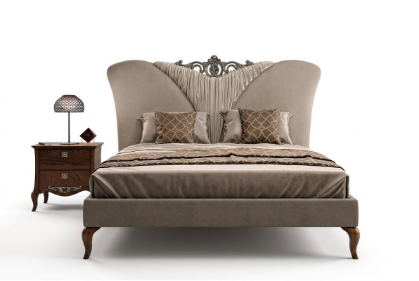 Bed double bed solid wood bedroom beds furniture Vaccari Cav Giovanni new