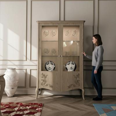 Living room sideboard glass cabinet display case dining room sideboard wood cabinets furniture