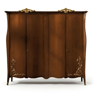 Wardrobe Cabinet Wooden Cabinet Bedroom Solid Furniture Italian Solid Wood