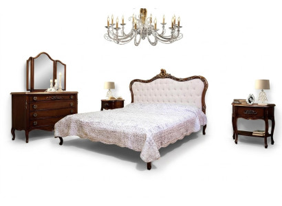 Bedroom Design Classic Luxury Furniture Modern Bed 2x Nightstand 4-piece Set
