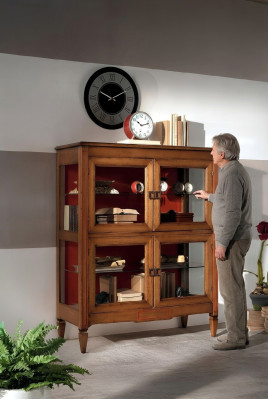 Living room sideboard glass cabinet showcase dining room sideboard wooden cabinets furniture