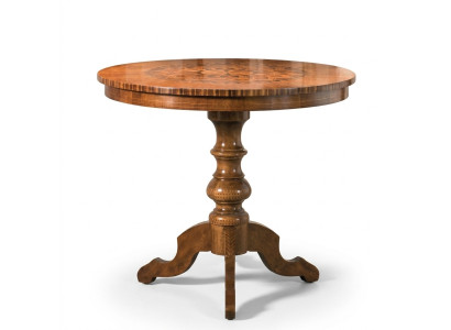 Dining table luxury round table solid wood Italian new dining room tables round furniture
