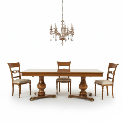 Dining room chairs, wood luxury armchair, chair, brown chairs, living room furniture, new