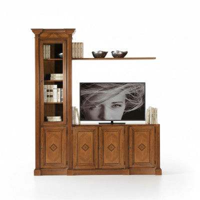 Cabinet Display Case Wood Living Room Furniture TV Wall Units Modern Design Living Wall