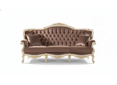 Italian-style three-seater sofa, living area fabric sofa, 3-seat couch, sofas