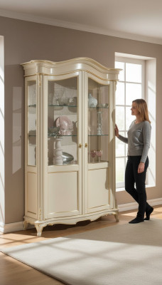 Showcase Italian Luxury Furniture Display Cabinet Sideboard Glass Design Cabinet
