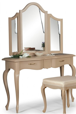 Dressing table with mirror bedroom furniture design bedside stool 2-piece set new.