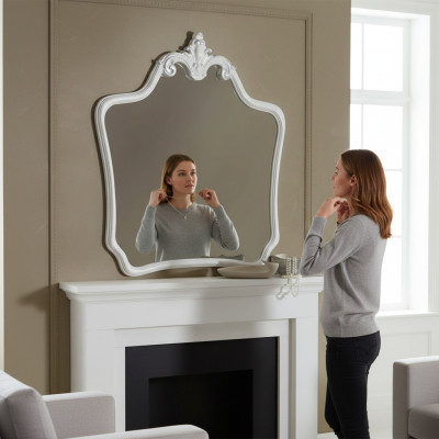 Classic design mirror Italian wall mirror wood stand wall Italy new