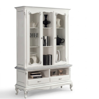 Living room display cabinet bookcase sideboard classic furniture shelves wood