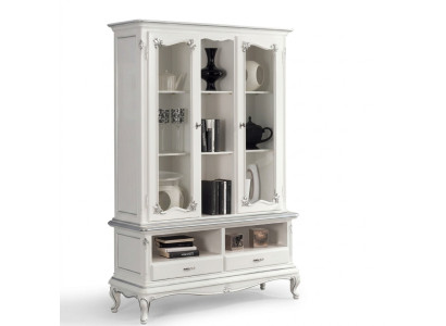 Living room display cabinet bookcase sideboard classic furniture shelves wood