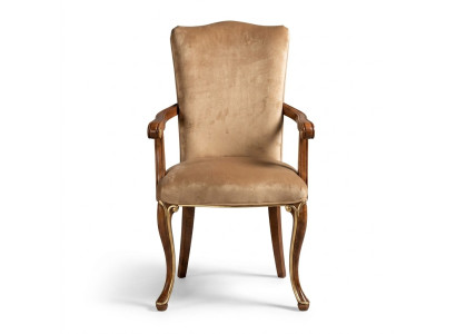 Chair 1 Seater Dining Room Wood Armchair Italian Furniture Design Classic Armchairs