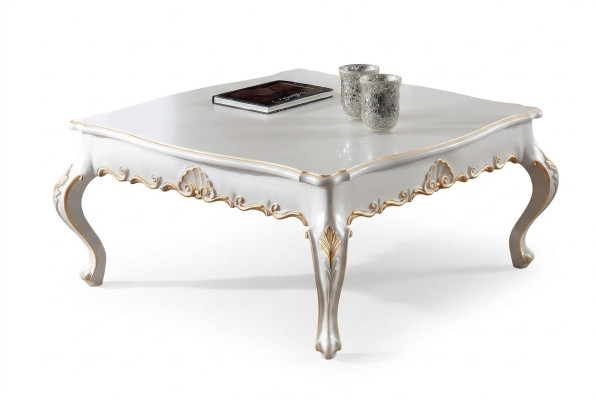 Coffee table side table living room wooden tables Italian style side table white