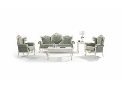 Sofa set couch classic baroque furniture living room couch 5-piece sofa table