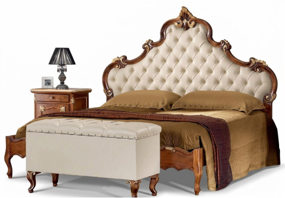 Bed furniture double bed Chesterfield bedroom furniture beds furniture Italy new