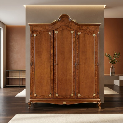 Wardrobe Wooden Cabinet Closet Solid Bedroom Furniture Wood Solid Wood New