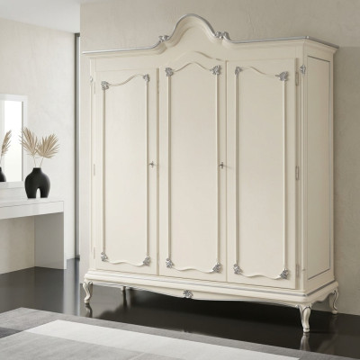 Wardrobe Wooden Cabinet Bedroom Furniture Design Cabinets White Italian New