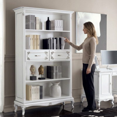 Living room display cabinet bookshelf sideboard classic furniture shelves wood
