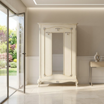 Classic wardrobe wood luxury furniture from Italy wardrobe wood cabinets