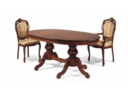 Dining room set, dining group, classic real wood set, chair set, 2x chairs, 3-piece set
