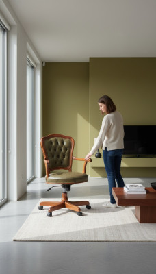 Office chair, swivel chair, Chesterfield executive chair, Italian furniture, armchair, easy chair.