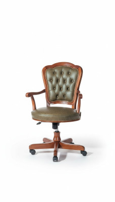 Office chair, swivel chair, Chesterfield executive chair, Italian furniture, armchair, easy chair.