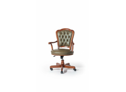 Office chair, swivel chair, Chesterfield executive chair, Italian furniture, armchair, easy chair.