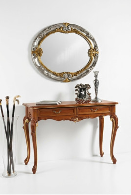 Console table mirror sideboard set new wood Italian furniture style StileElisa