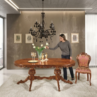 Furniture Set Group Table + 2 Chairs Set 3 pcs. Dining Table Suite Dining Room