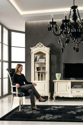 Classic Living Room Wall Set Display Cabinet RTV Sideboard Display Cabinets Wardrobe Cabinets 3-piece Set.