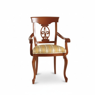 Dining room chair luxury classic chairs wood design wooden chair Italian furniture