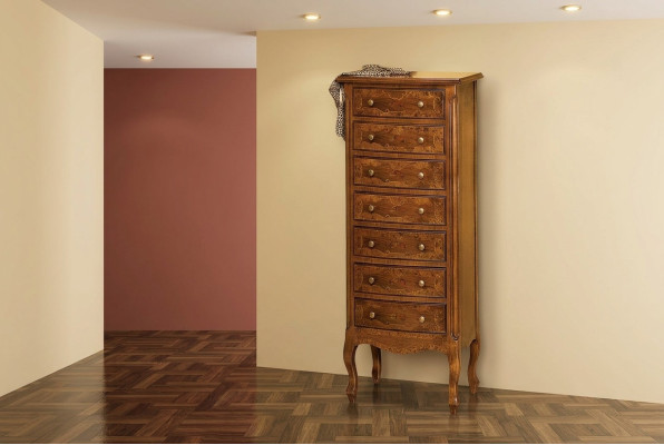 Italian furniture tall cabinet dresser with drawers sideboard wood new