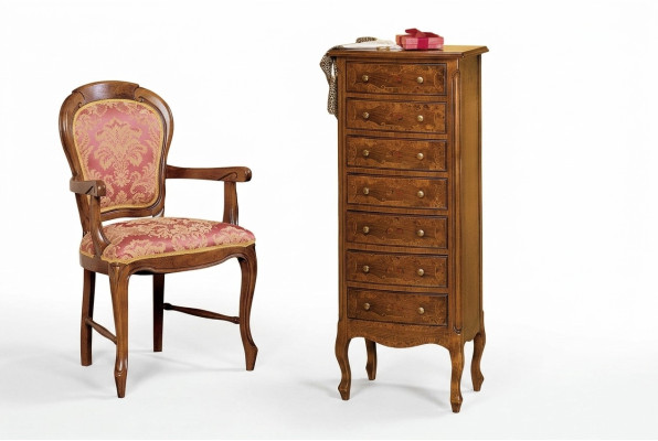 Italian furniture tall cabinet dresser with drawers sideboard wood new