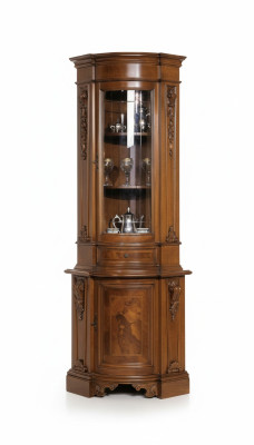 Corner display cabinet, corner cabinet, display case, cabinet, wood, cabinets, Italian furniture, glass, new.