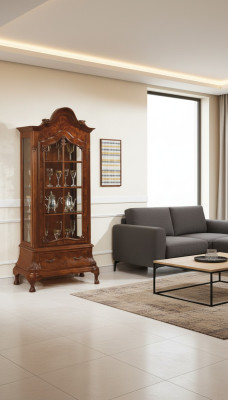 Showcase glass cabinet brown furniture cabinets showcases cabinet Italian furniture new